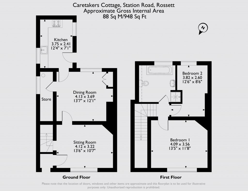 Floorplans For Station Road, Rossett
