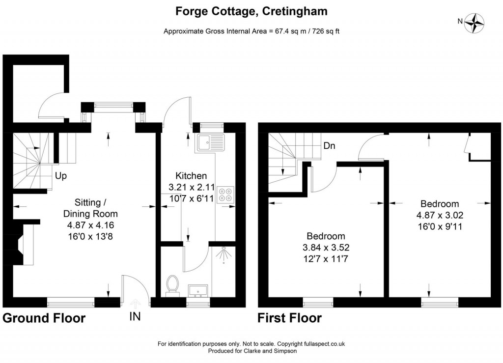 Floorplans For Cretingham, Nr Woodbridge, Suffolk