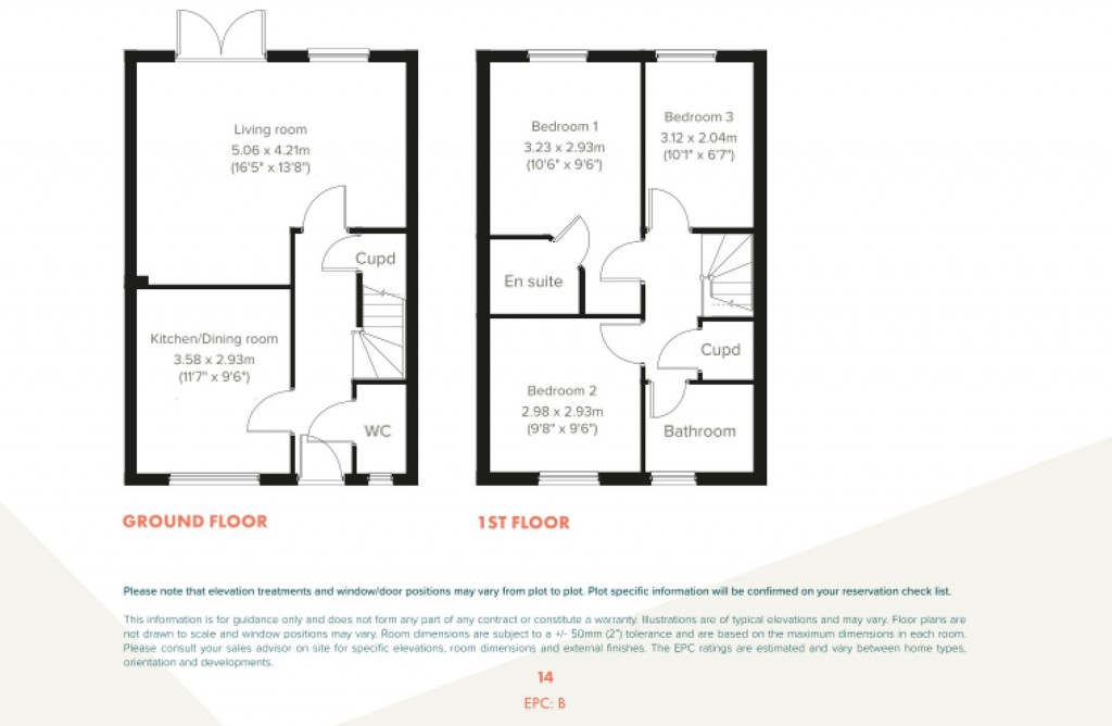 Floorplans For Halleys Park, Selsey, PO20