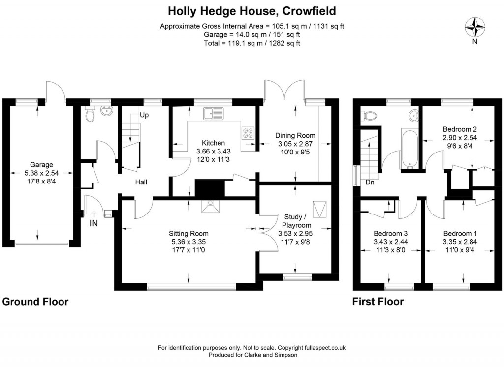 Floorplans For Crowfield, Nr Debenham, Suffolk 
