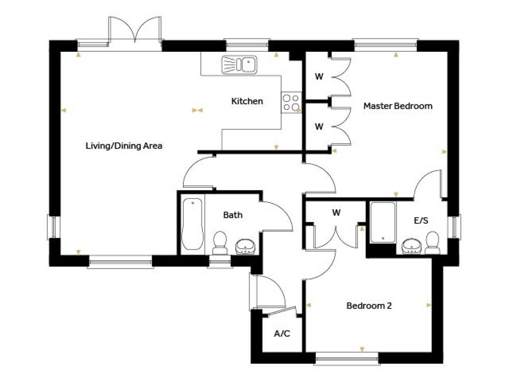 Floorplans For Plot 33, The Wheatear, Oak Grove, Eyke, Nr Woodbridge, Suffolk