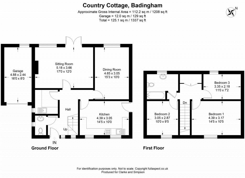 Floorplans For Badingham, Nr Framlingham, Suffolk