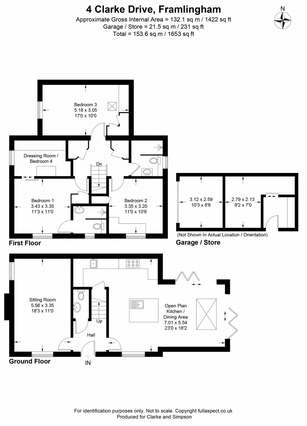 Floorplans For Framlingham, Suffolk