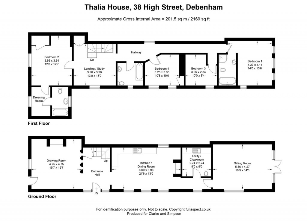 Floorplans For Debenham, Suffolk