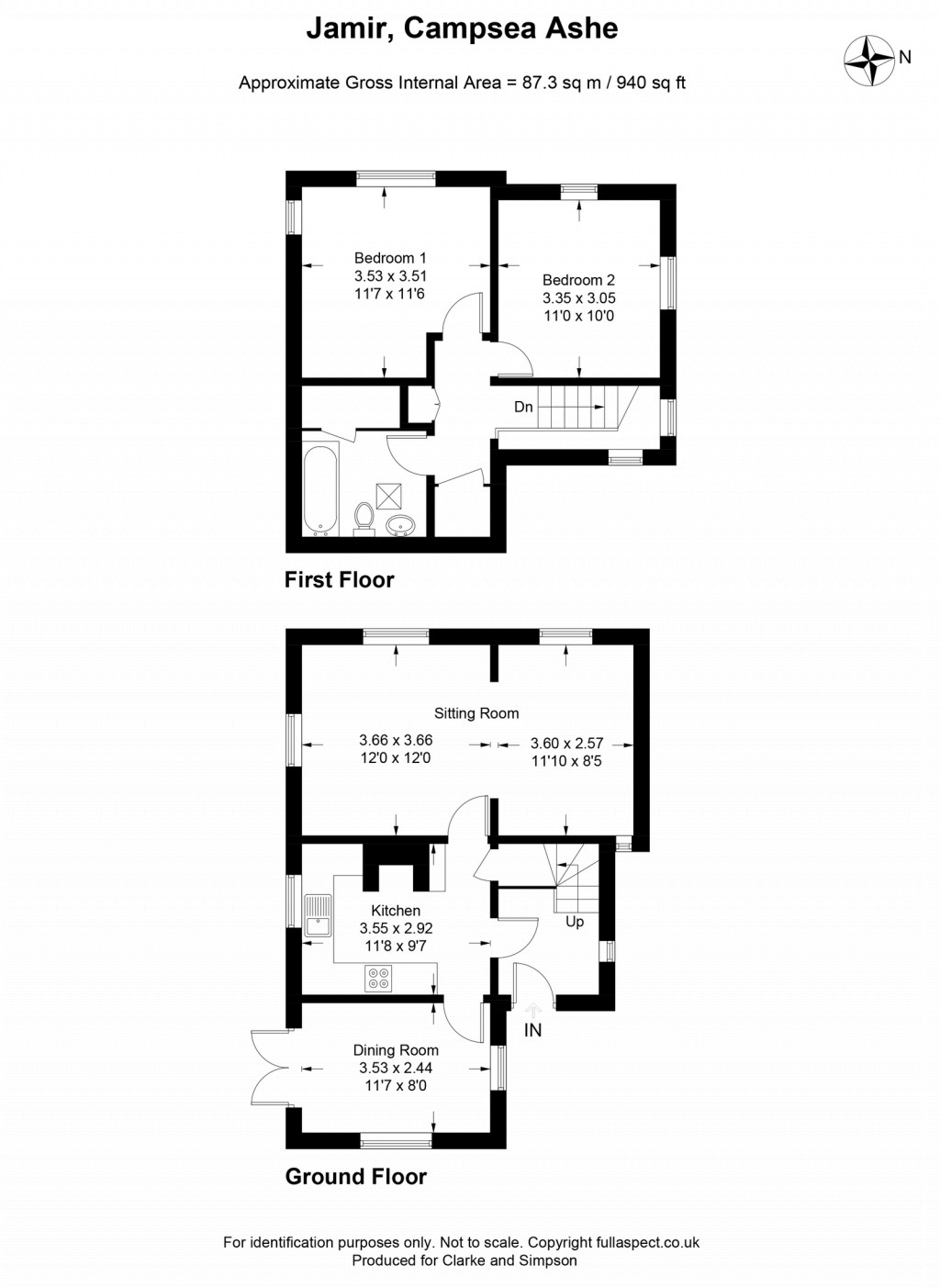 Floorplans For Campsea Ashe, Nr Woodridge, Suffolk
