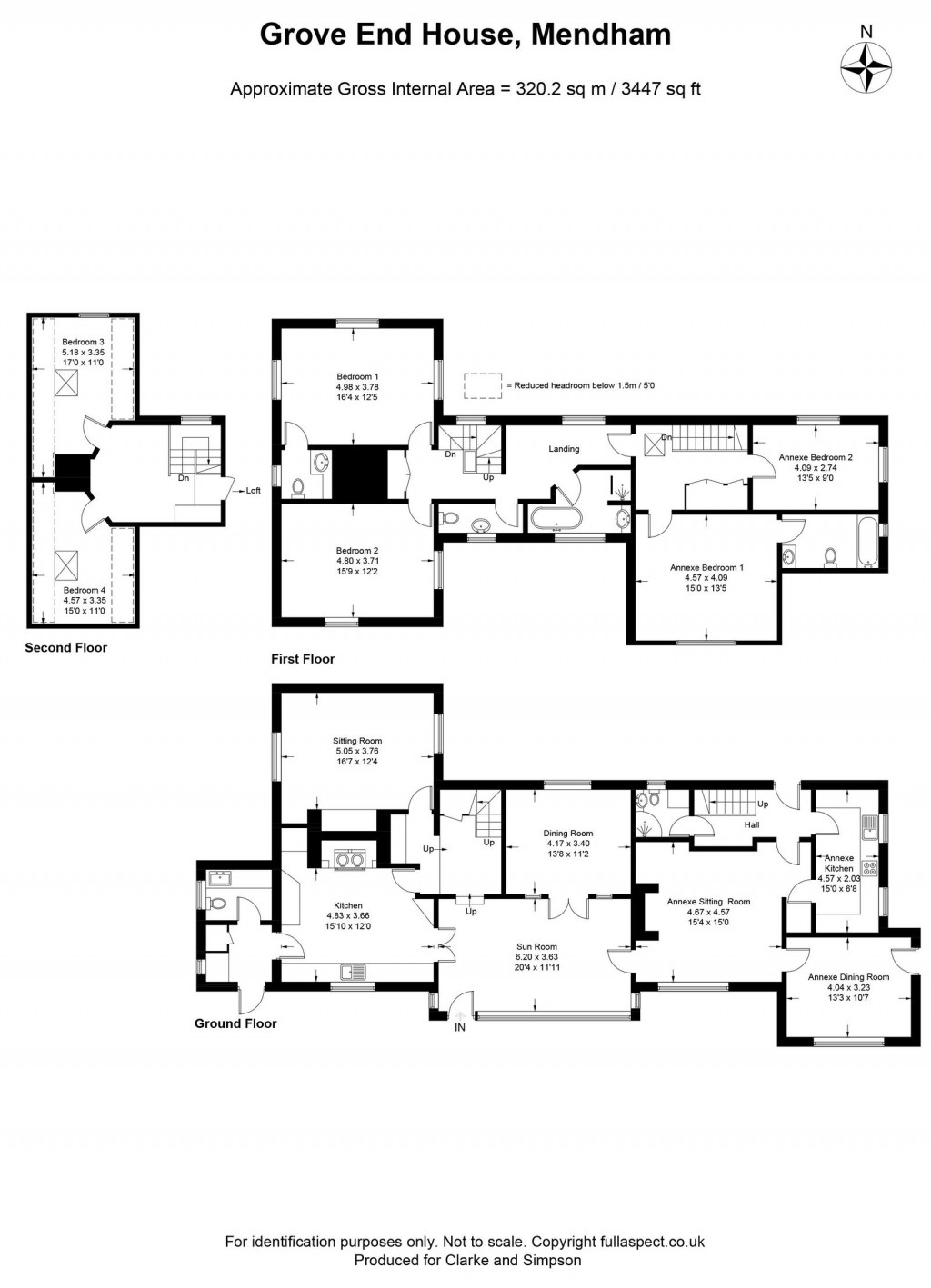 Floorplans For Mendham, Near Harleston, Suffolk