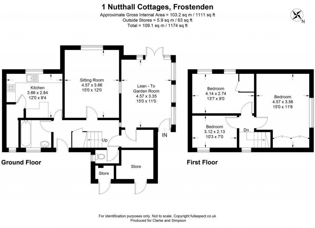 Floorplans For Frostenden, Nr Southwold