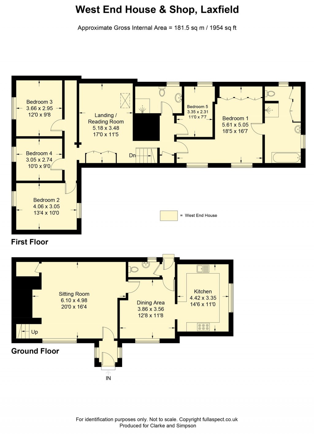 Floorplans For Laxfield, Nr Framlingham, Suffolk 