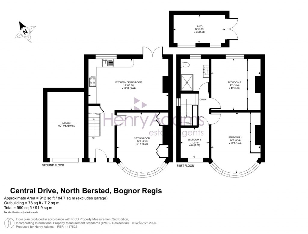 Floorplans For Central Drive, Bersted, PO21
