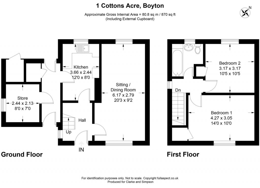 Floorplans For Boyton, Nr Woodbridge, Suffolk