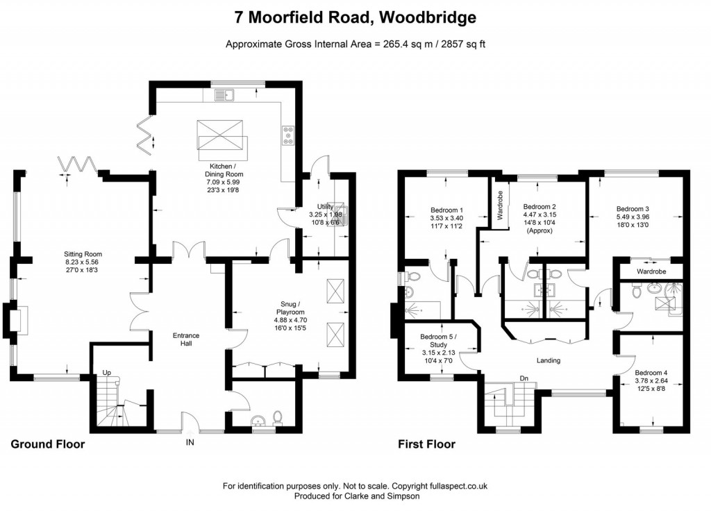 Floorplans For Moorfield Road, Woodbridge, Suffolk
