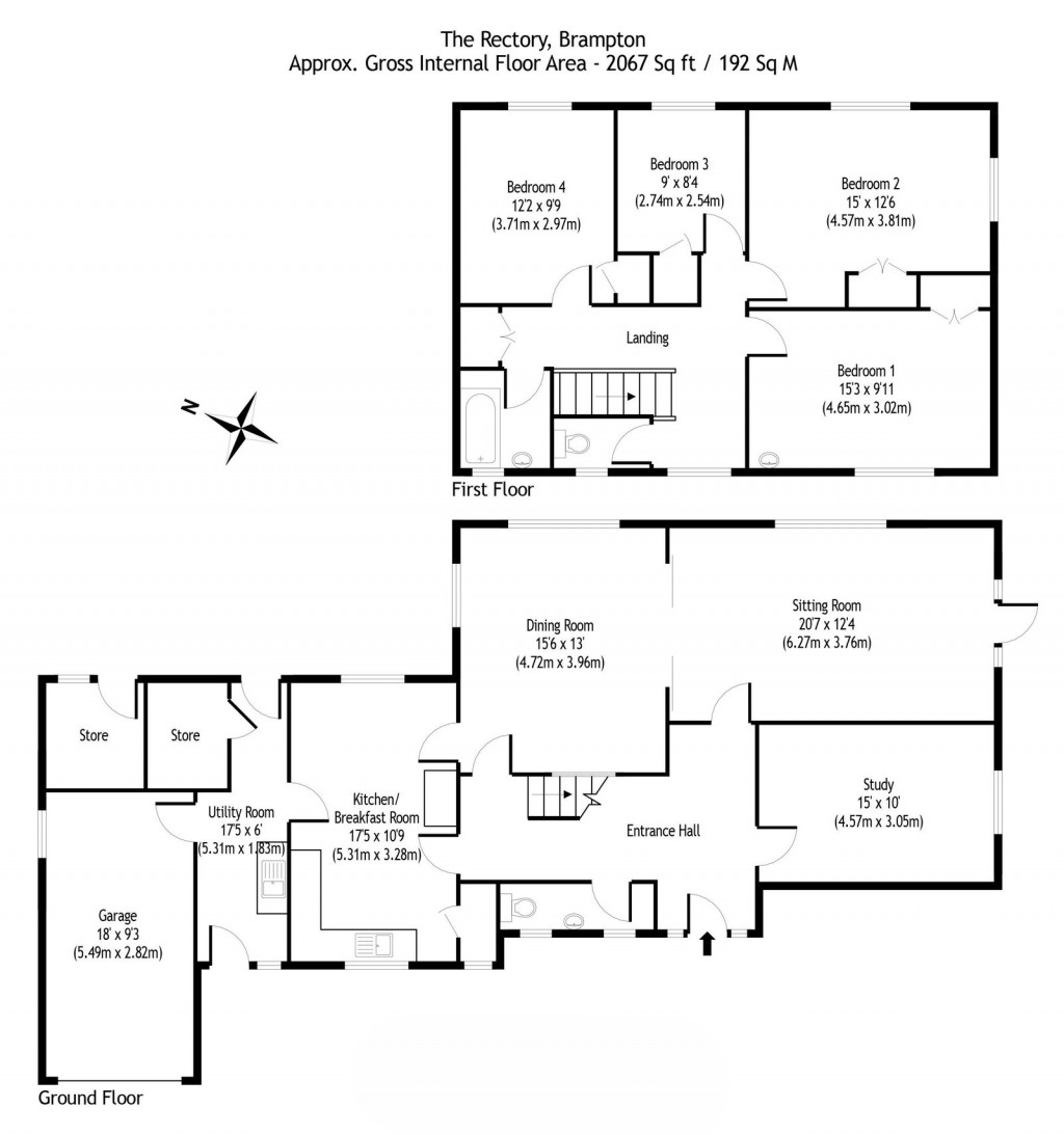 Floorplans For Brampton, Nr Beccles