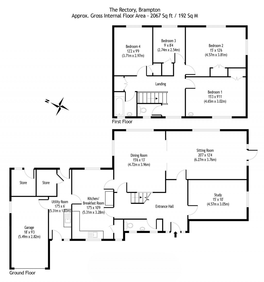 Floorplans For Brampton, Nr Beccles
