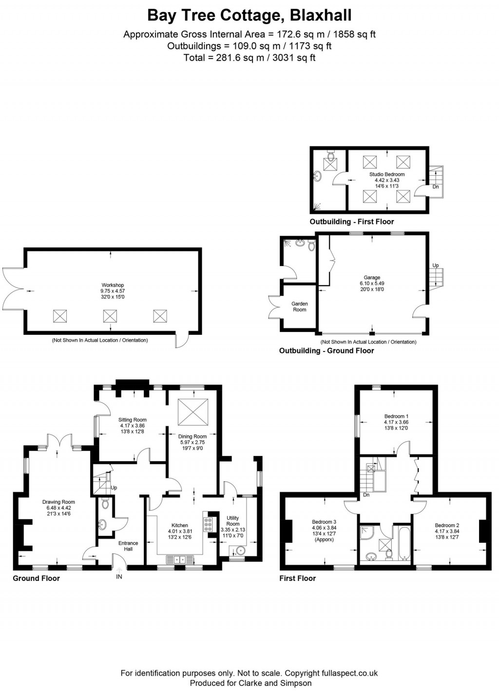 Floorplans For Blaxhall, Nr Woodbridge, Suffolk 