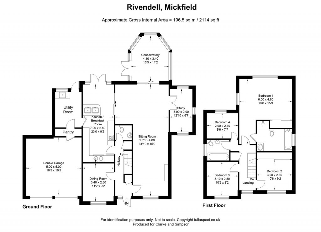 Floorplans For Mickfield, Nr Debenham, Suffolk