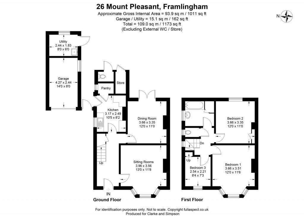 Floorplans For Mount Pleasant, Framlingham, Suffolk
