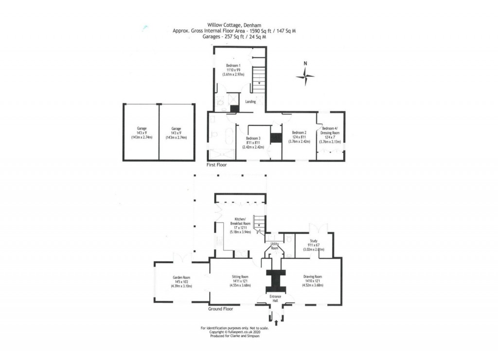 Floorplans For Denham, Nr Eye