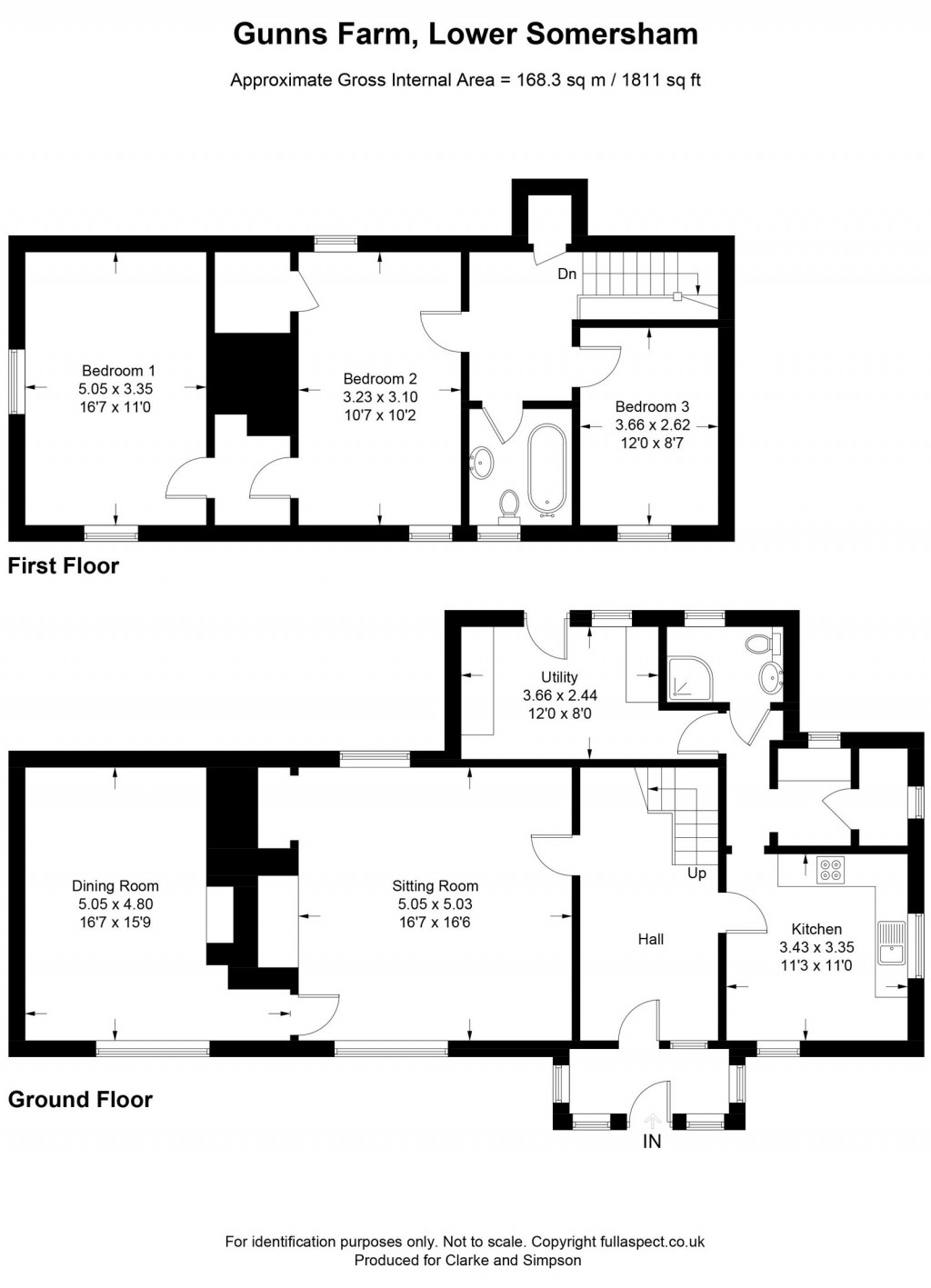 Floorplans For Somersham, Nr Ipswich, Suffolk 