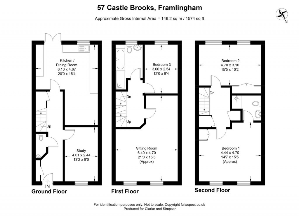 Floorplans For Framlingham, Nr Woodbridge, Suffolk