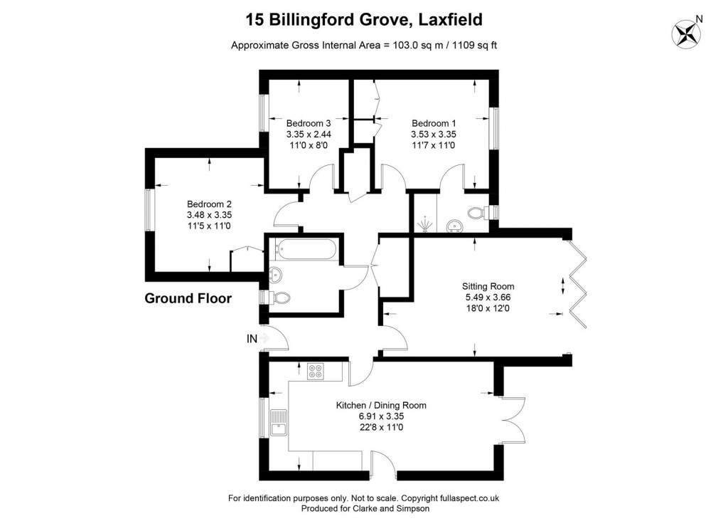Floorplans For Laxfield, Nr Framlingham, Suffolk
