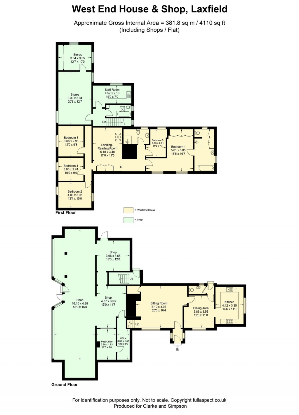 Floorplans For Laxfield, Nr Framlingham, Suffolk 