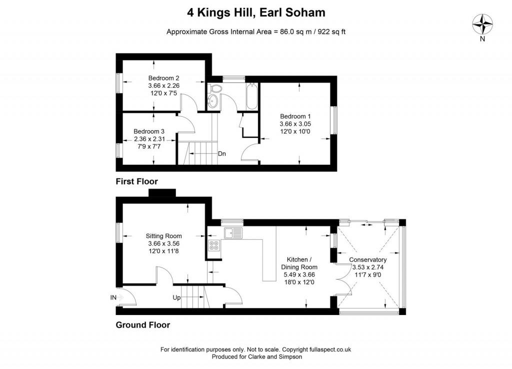 Floorplans For Earl Soham, Nr Woodbridge, Suffolk