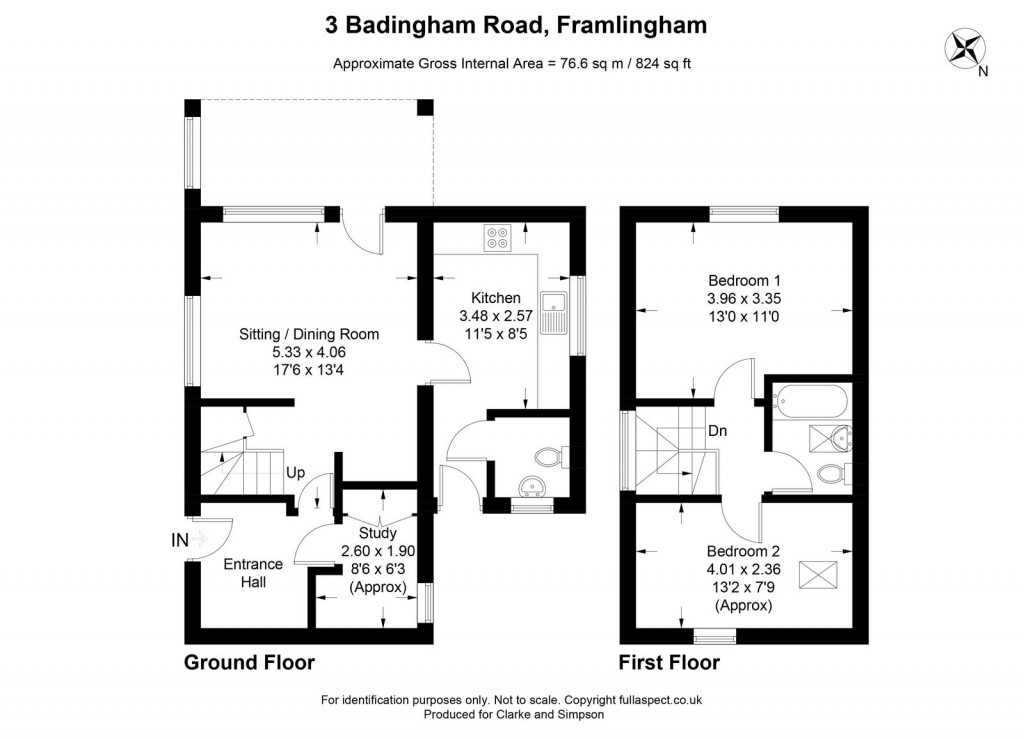 Floorplans For Framlingham, Nr Woodbridge, Suffolk