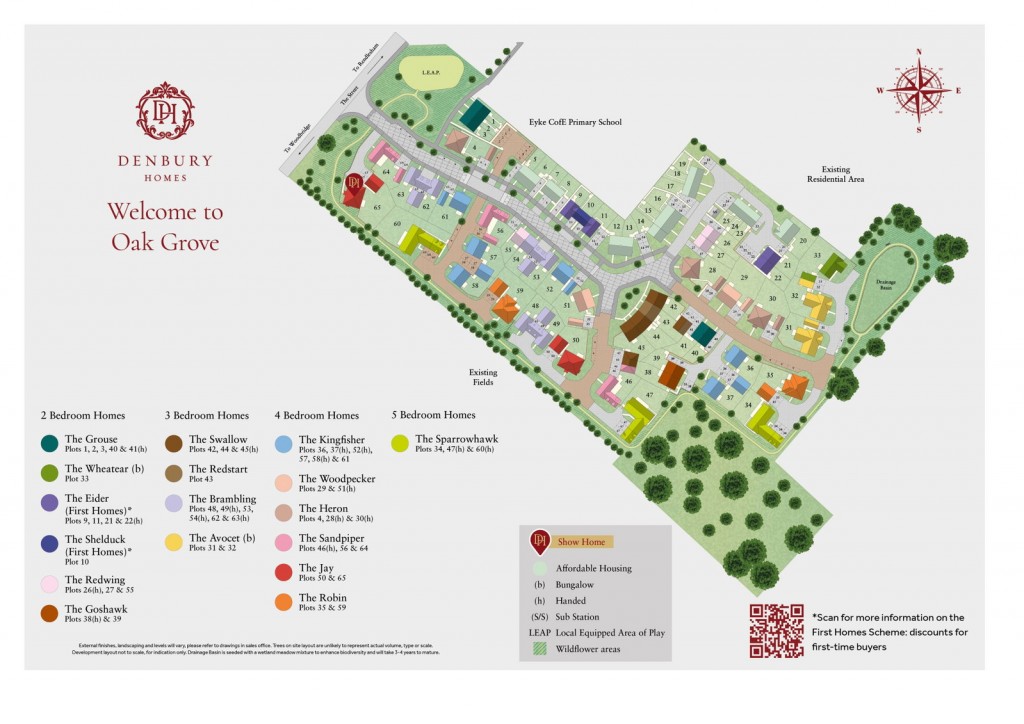 Floorplans For Oak Grove, Eyke, Nr Woodbridge, Suffolk