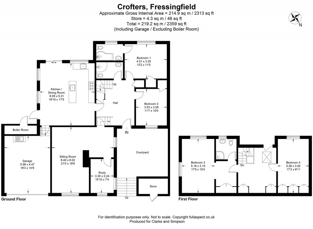Floorplans For Fressingfield, Suffolk 