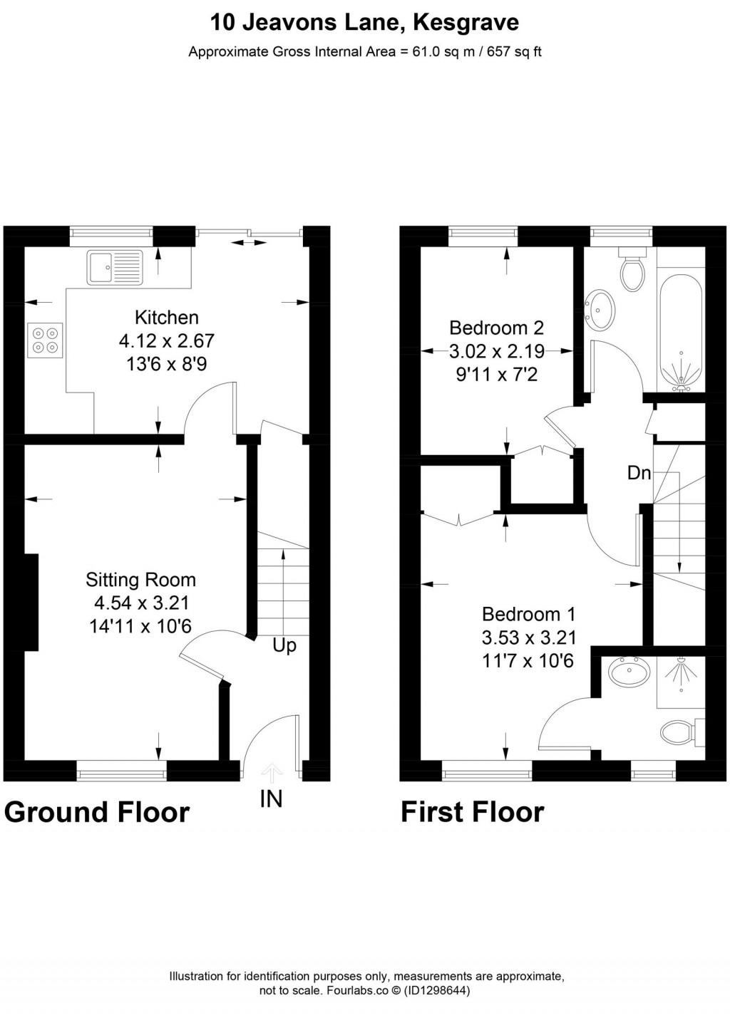 Floorplans For Kesgrave, Nr Ipswich, Suffolk