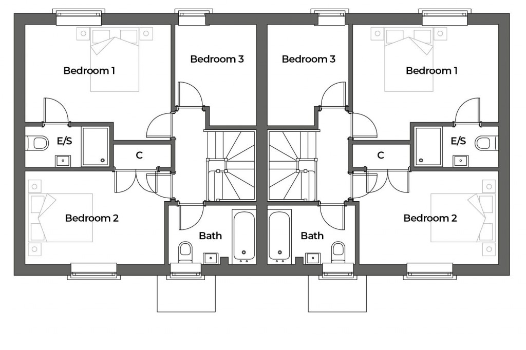Floorplans For Bedfield, Nr Framlingham, Suffolk