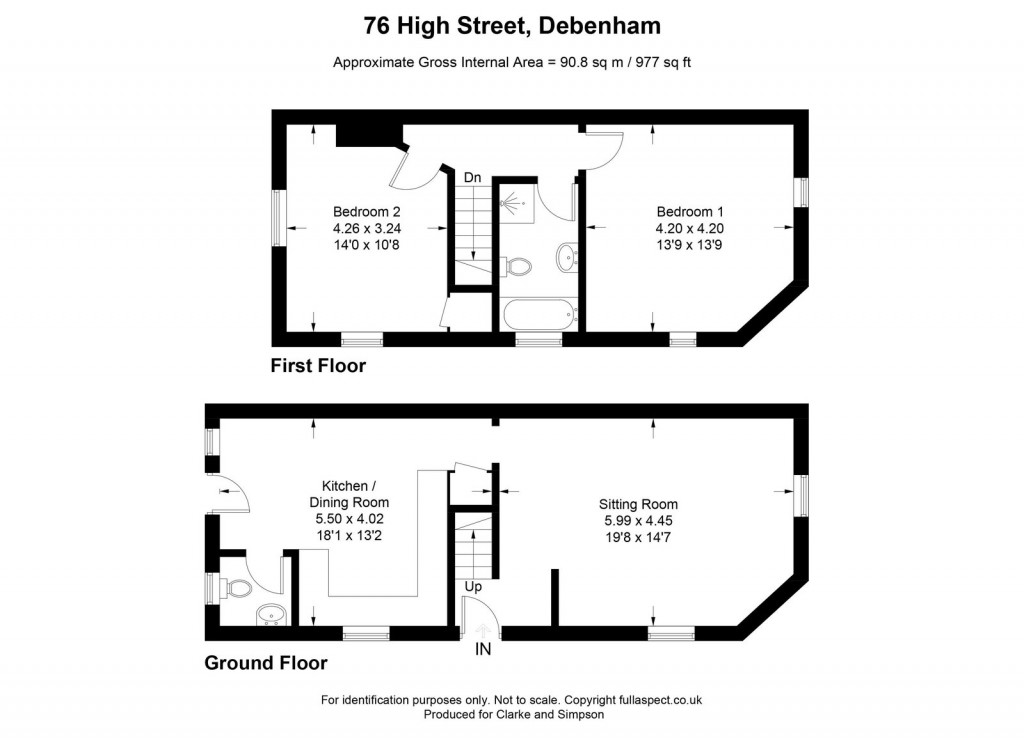Floorplans For Debenham, Nr Stowmarket, Suffolk