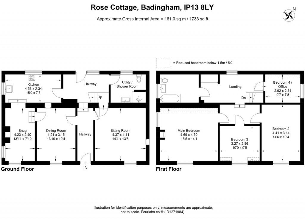 Floorplans For Badingham, Nr Framlingham, Sufoflk