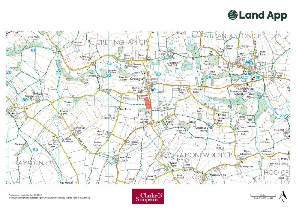 Floorplans For Land at Cretingham, nr Woodbridge