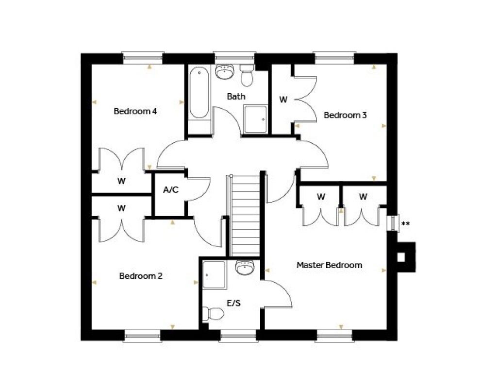 Floorplans For Plot 28 - The Heron, Oak Grove, Eyke, Nr Woodbridge, Suffolk