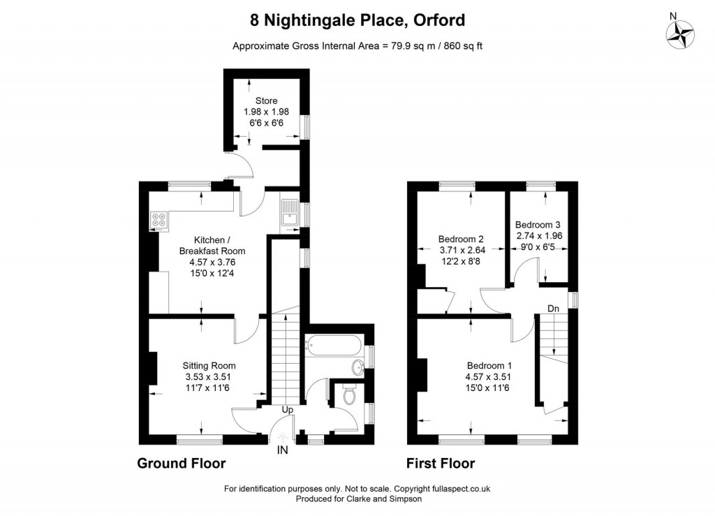 Floorplans For Orford, Suffolk