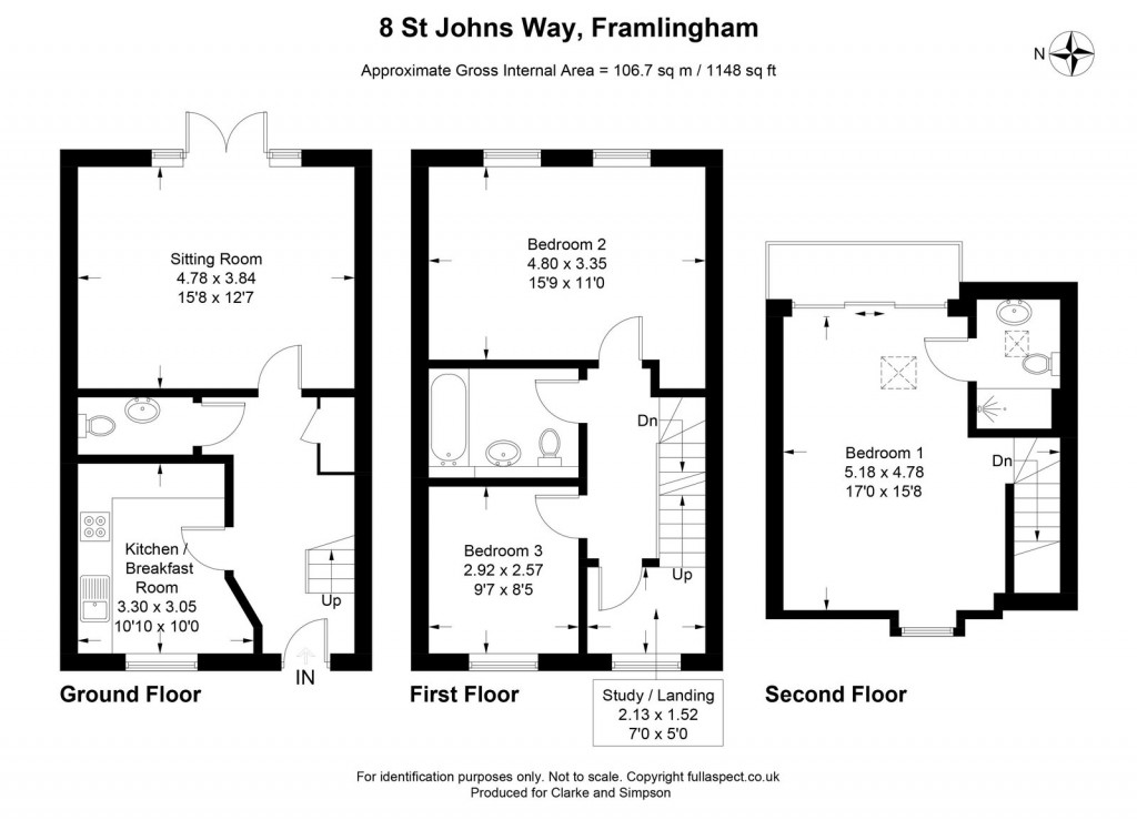 Floorplans For St John Way, Framlingham, Woodbridge, IP13 9FS