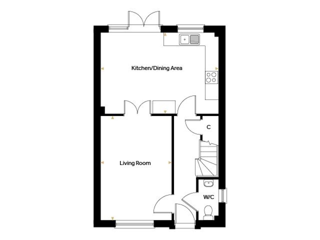 Floorplans For Plot 39 - The Goshawk, Oak Grove, Eyke, Nr Woodbridge, Suffolk