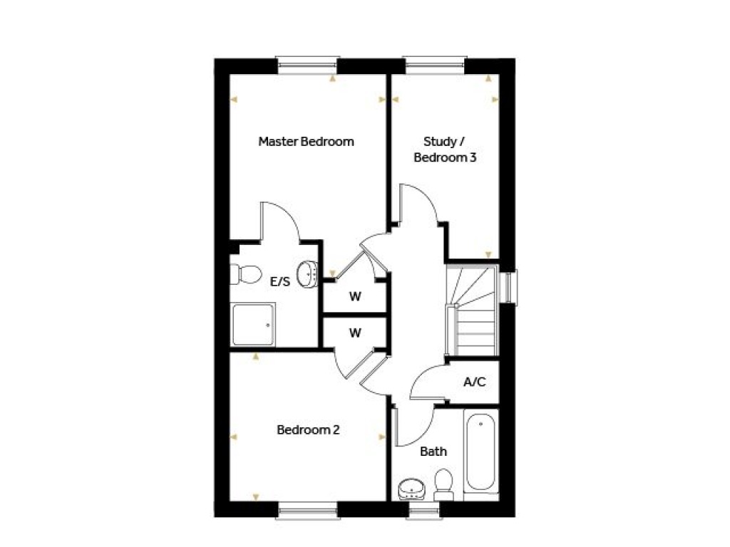 Floorplans For Plot 39 - The Goshawk, Oak Grove, Eyke, Nr Woodbridge, Suffolk