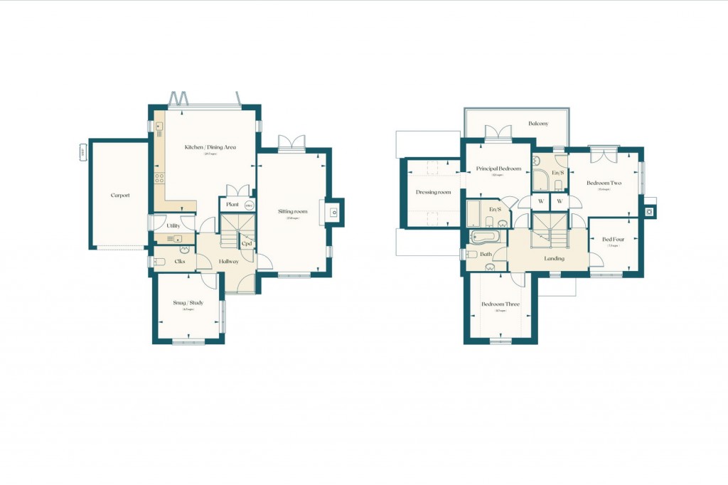 Floorplans For Plot 13 - Blythe Meadow, Charsfield, Nr Framlingham, Suffolk