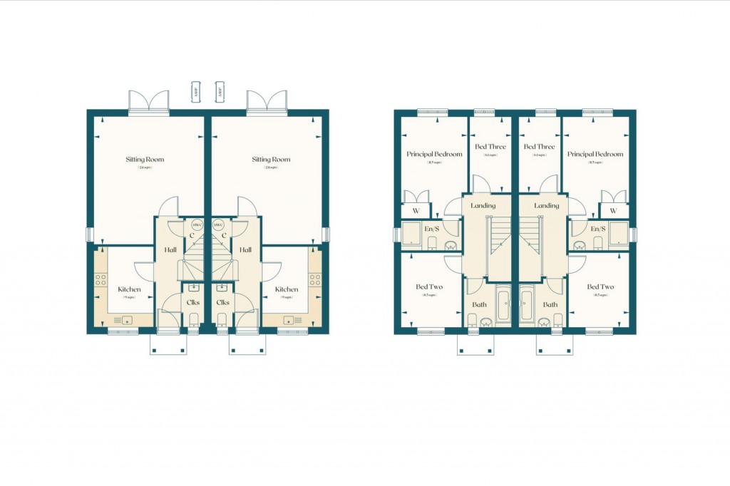 Floorplans For Plot 8 - Blythe Meadow, Charsfield, Nr Framlingham, Suffolk