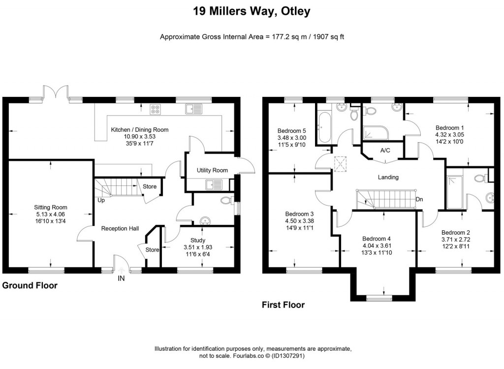 Floorplans For Otley, Ipswich, Suffolk