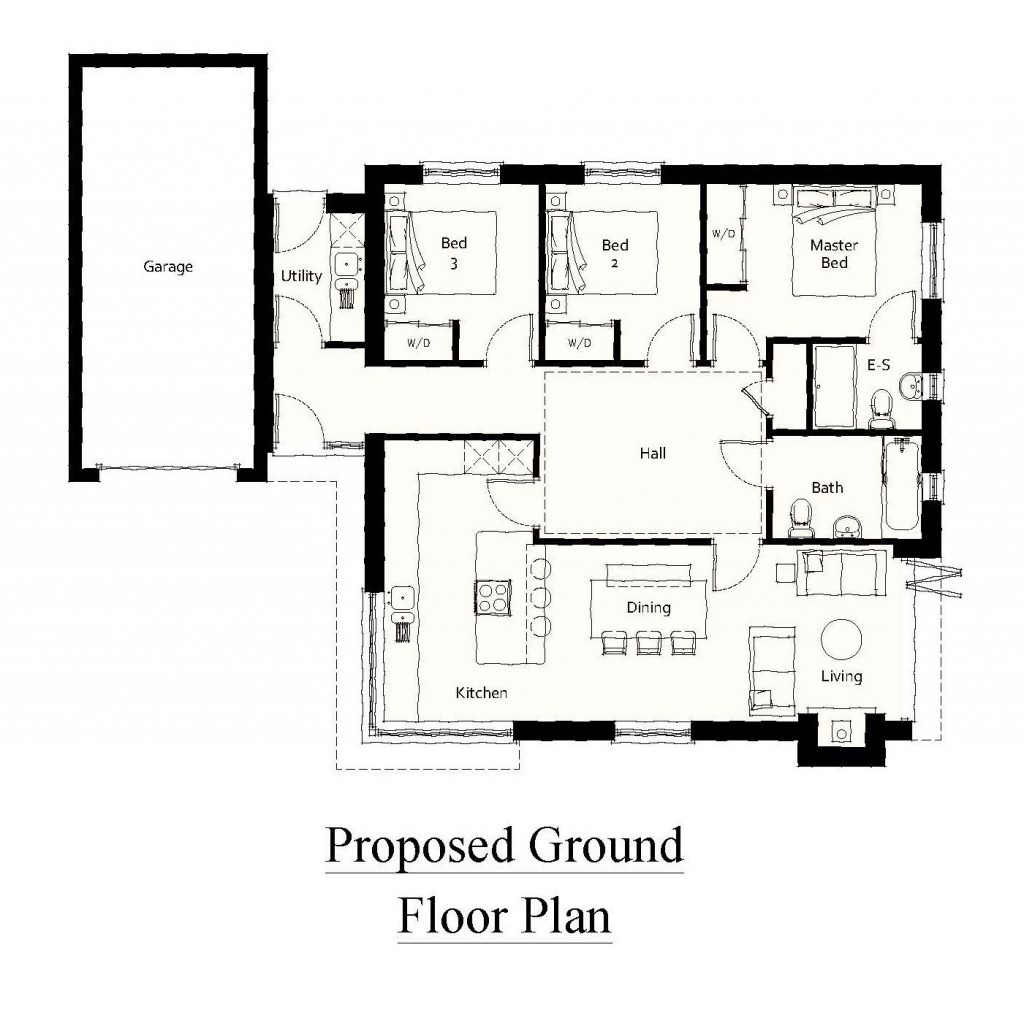 Floorplans For Bredfield, Nr Woodbridge, Suffolk