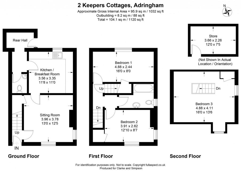 Floorplans For Aldringham, Nr Leiston, Suffolk