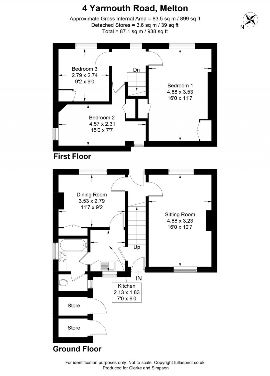 Floorplans For Melton, Nr Woodbridge, Suffolk