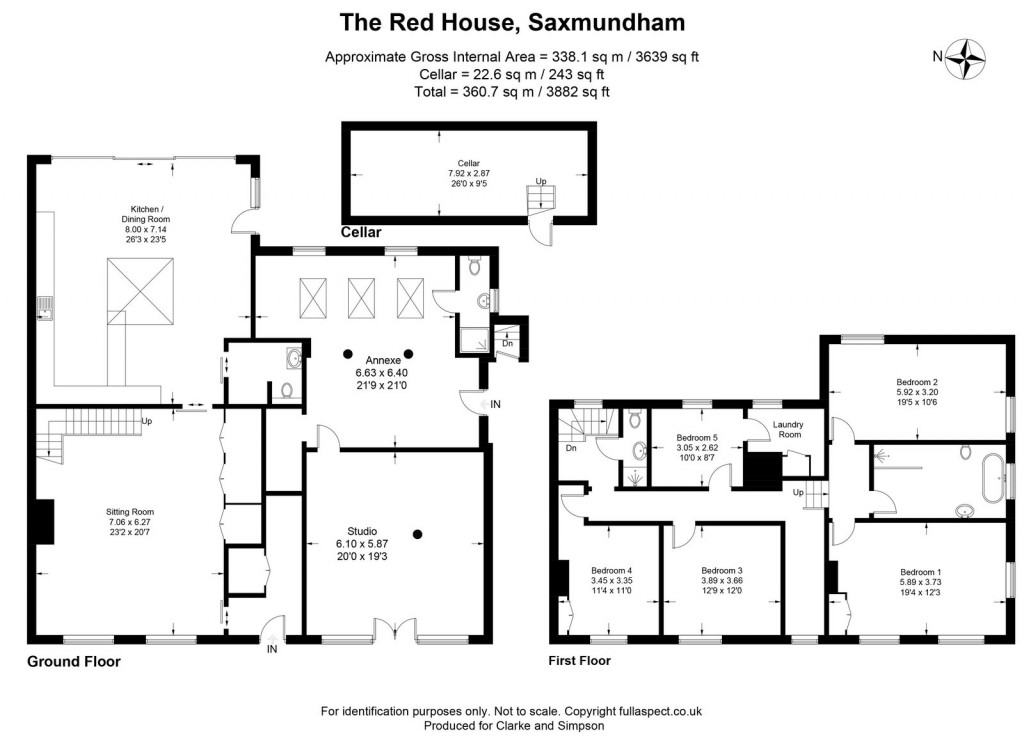 Floorplans For South Entrance, Saxmundham, Suffolk 