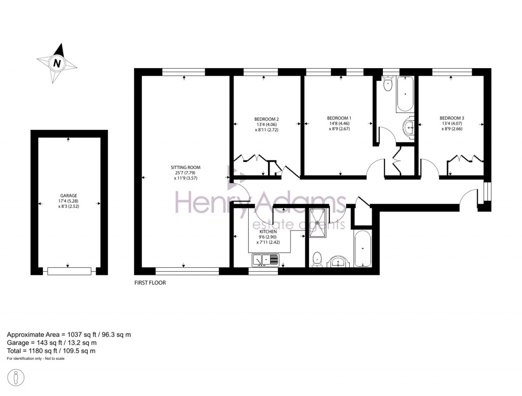 Floorplans For Tudor Close, Chichester, PO19