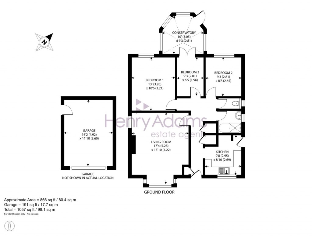 Floorplans For Harcourt Way, Selsey, PO20