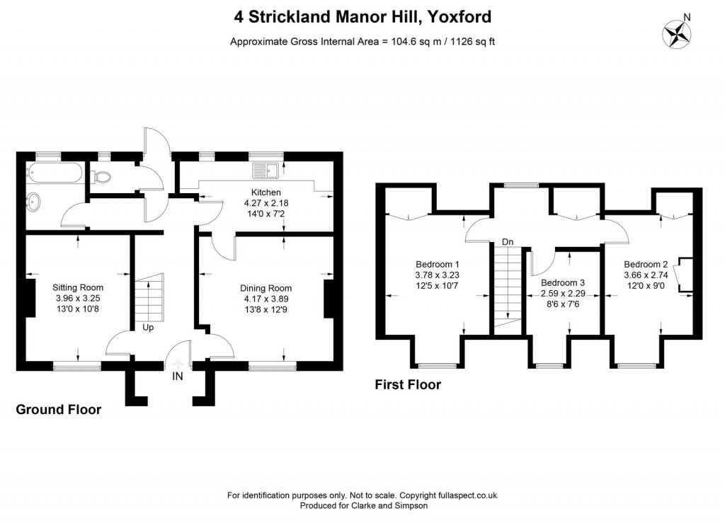 Floorplans For Yoxford, Nr Heritage Coast, Suffolk