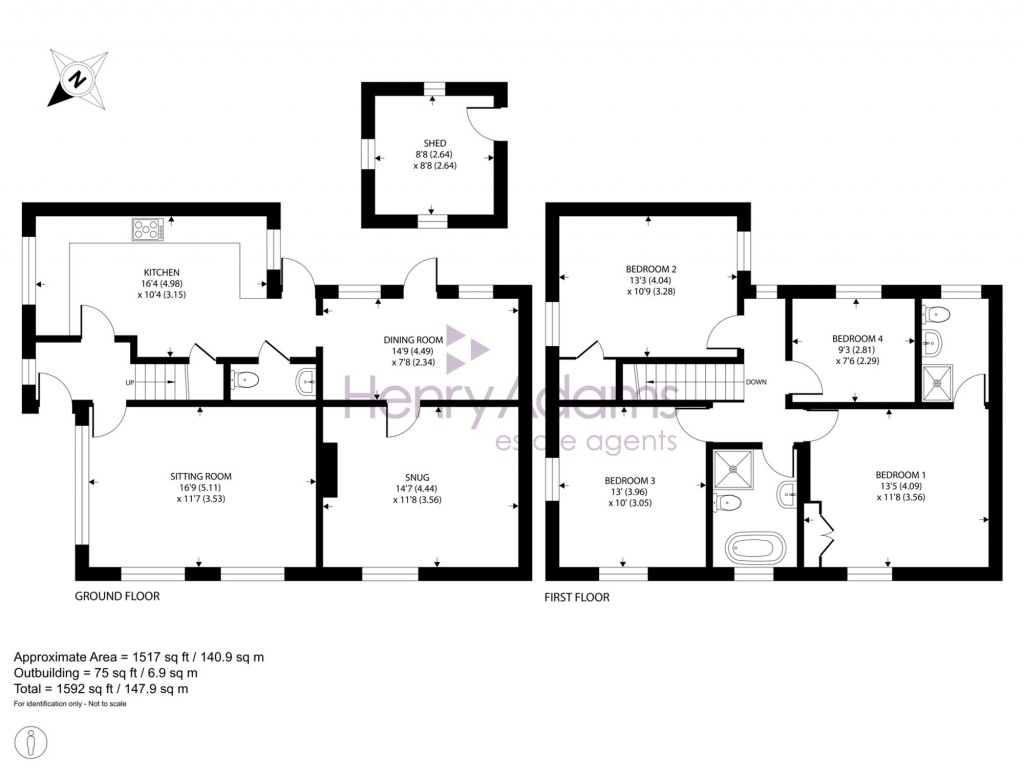 Floorplans For Parbrook, Billingshurst, RH14